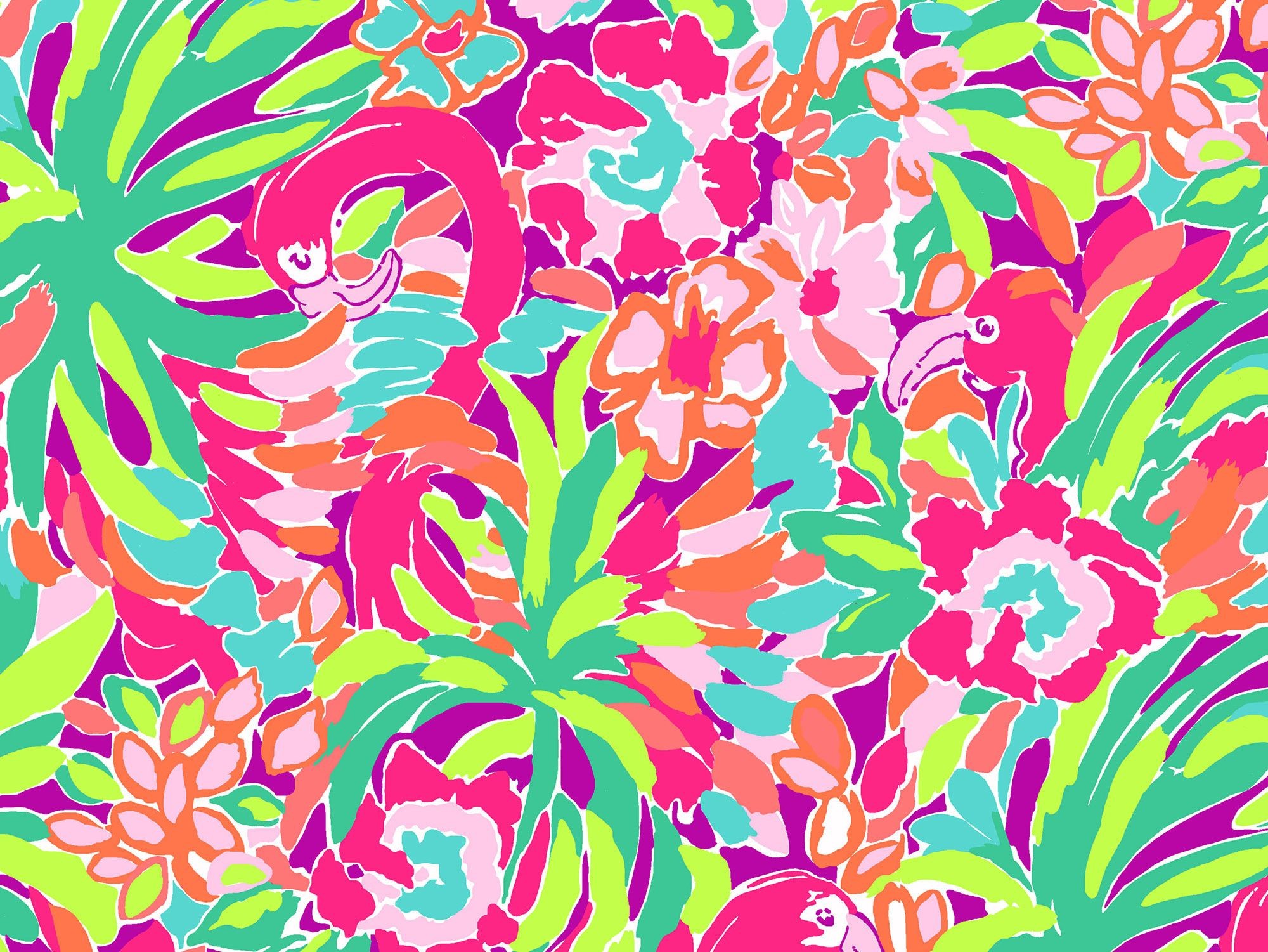 2017 Pink Pineapple, Fort Myers - Lilly Pulitzer Pattern Lulu - HD Wallpaper 