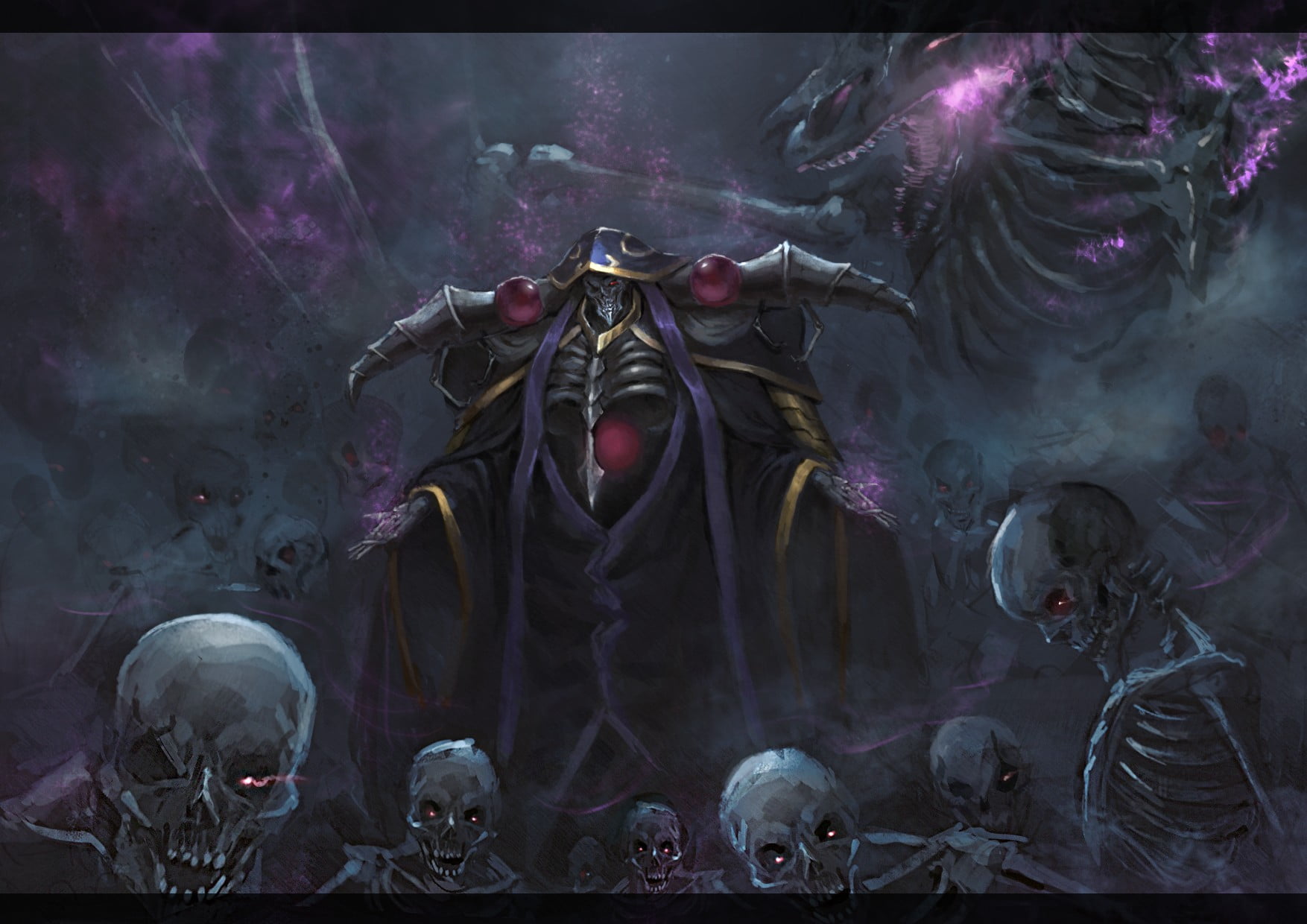 Ainz Ooal Gown Art - HD Wallpaper 