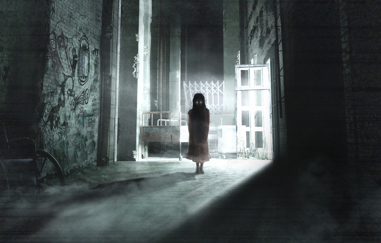 Photo Wallpaper Figure, Light, Girl, Girl, Light, The - Ghost Girl - HD Wallpaper 