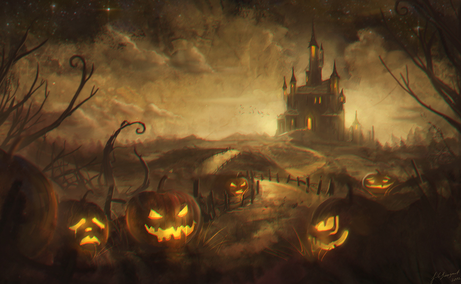Creepy Halloween Wallpaper - Scary Halloween Background - HD Wallpaper 