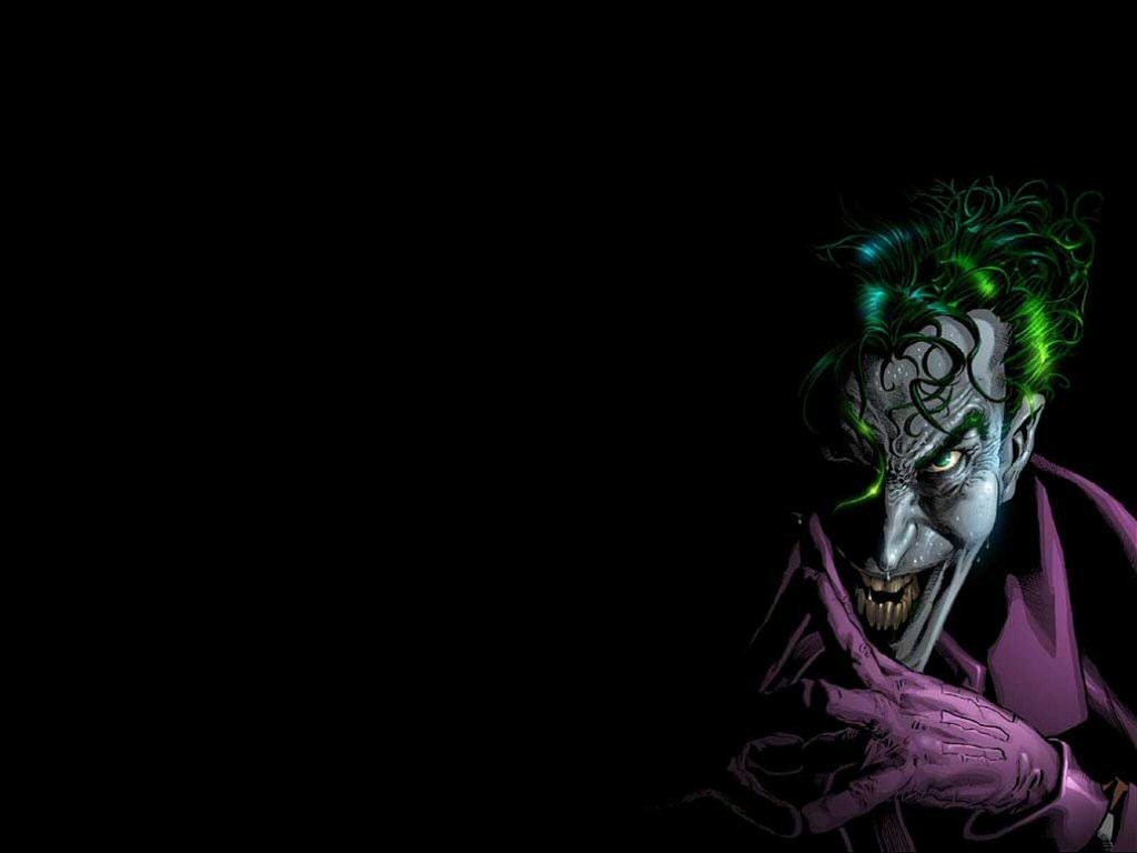 The Joker - Joker Wallpaper With Black Background - HD Wallpaper 