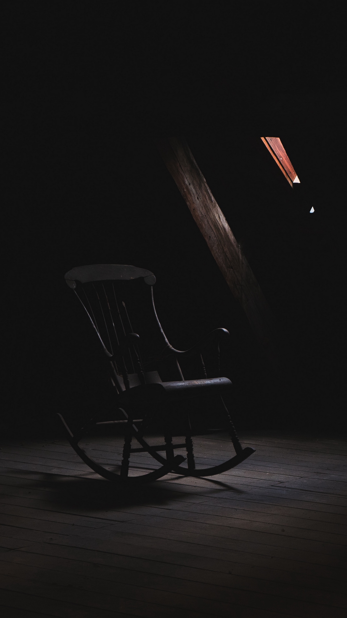 Wallpaper Rocking Chair, Loft, Dark, Creepy - Creepy Dark Wallpaper Iphone - HD Wallpaper 