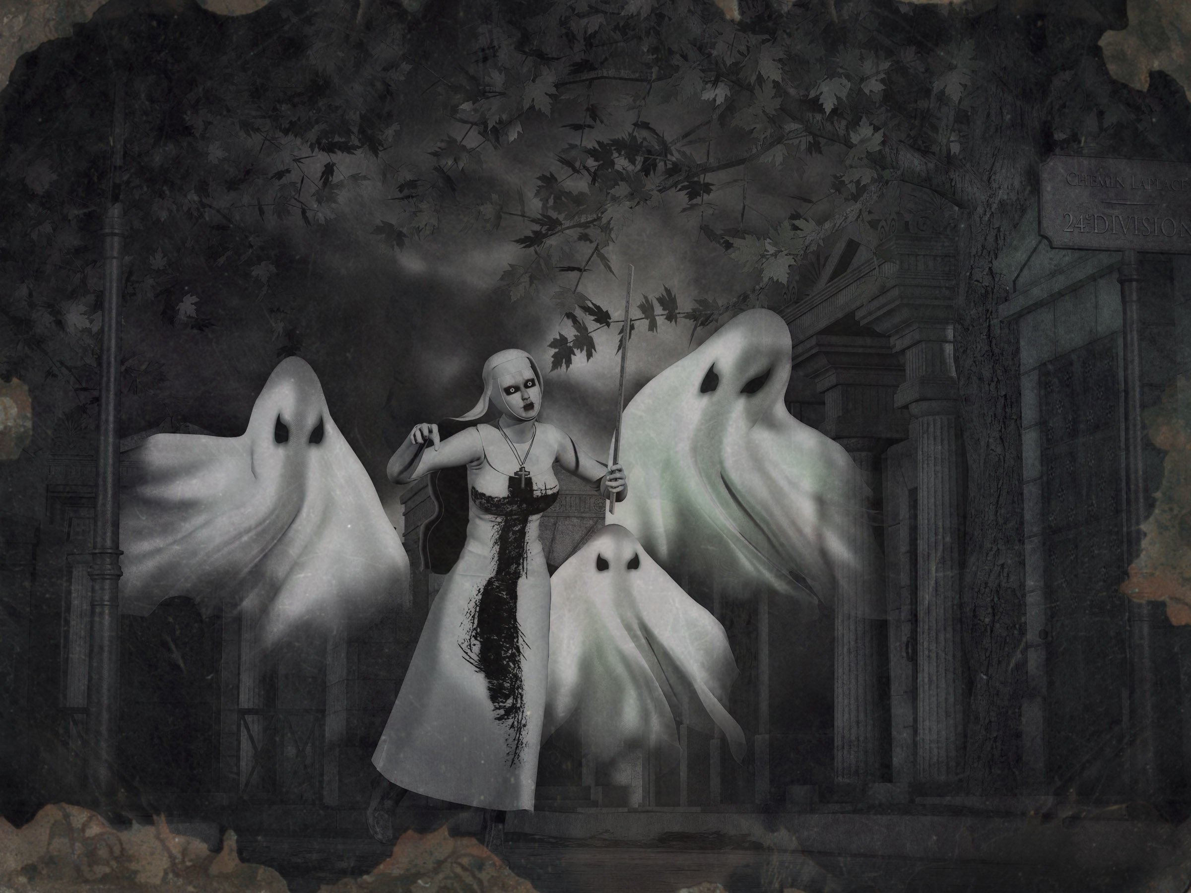 Halloween Background Gothic - HD Wallpaper 