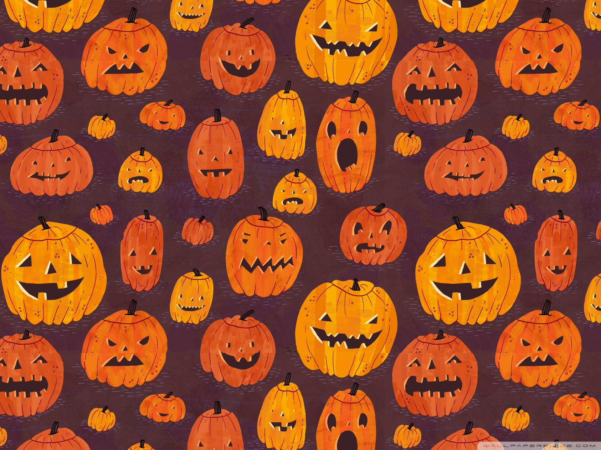Halloween Pumpkin Background - HD Wallpaper 