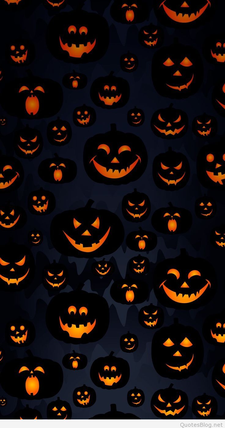 Scary Pumpkin Halloween Iphone Backgrounds Holiday - Halloween Background Pumpkin - HD Wallpaper 