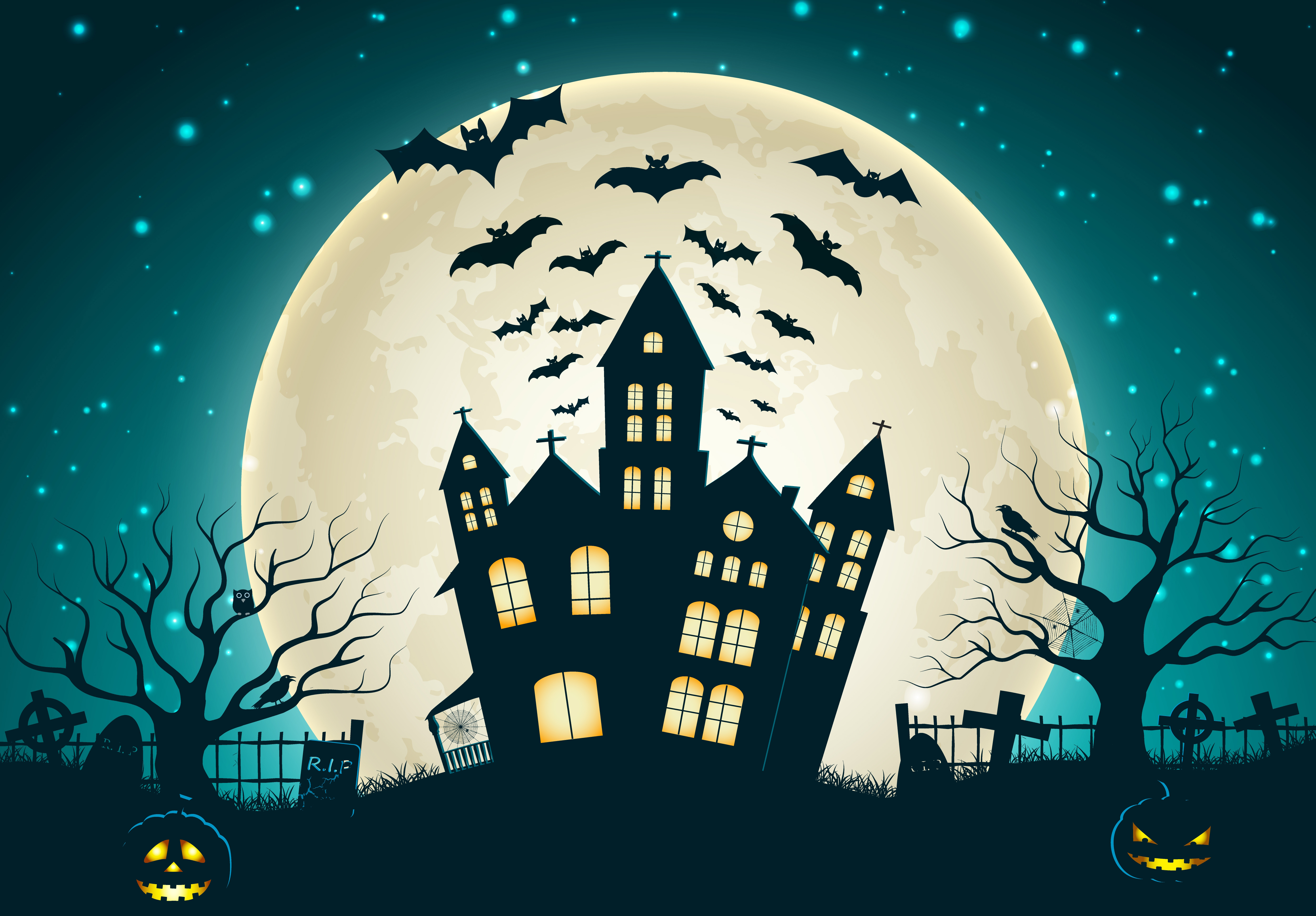 Halloween Wallpaper Cartoon - HD Wallpaper 
