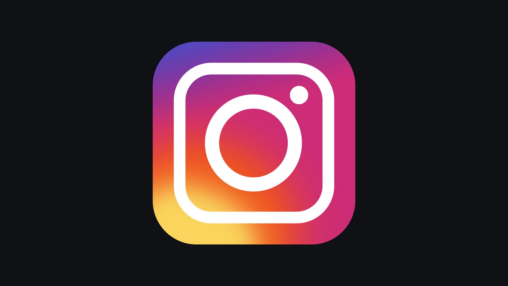 Instagram Old Icon - Instagram Symbol Black Background - HD Wallpaper 