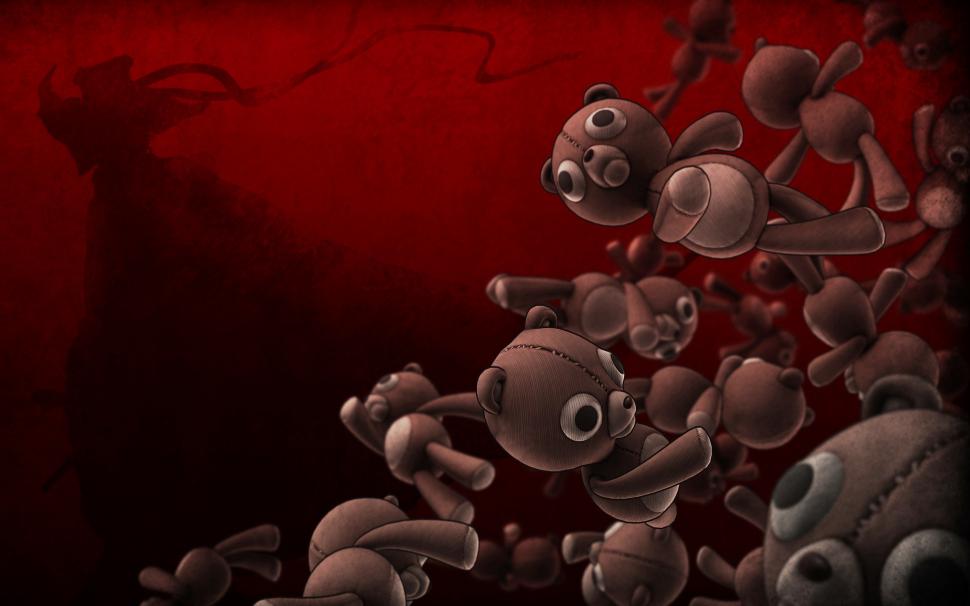 Scary Teddy Bear Wallpaper,bear Hd Wallpaper,teddy - Afro Samurai Wallpaper Kuma - HD Wallpaper 