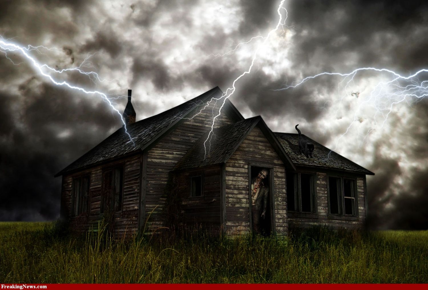 Hd Wallpapers For Desktop Horror House - HD Wallpaper 