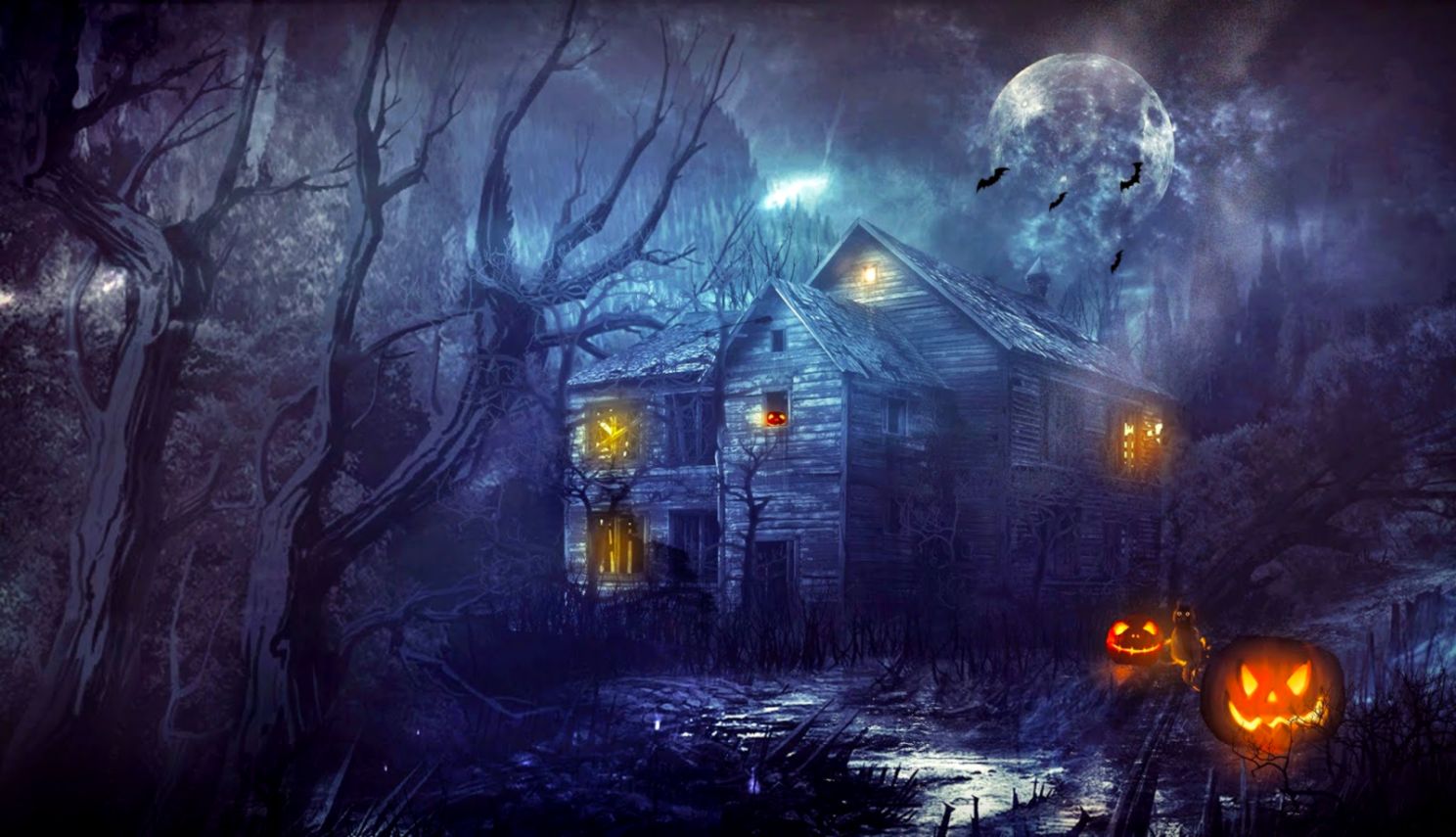 Halloween Scary Horror Nights Scarecrow Pumpkin Haunted - Halloween Wallpaper Hd - HD Wallpaper 
