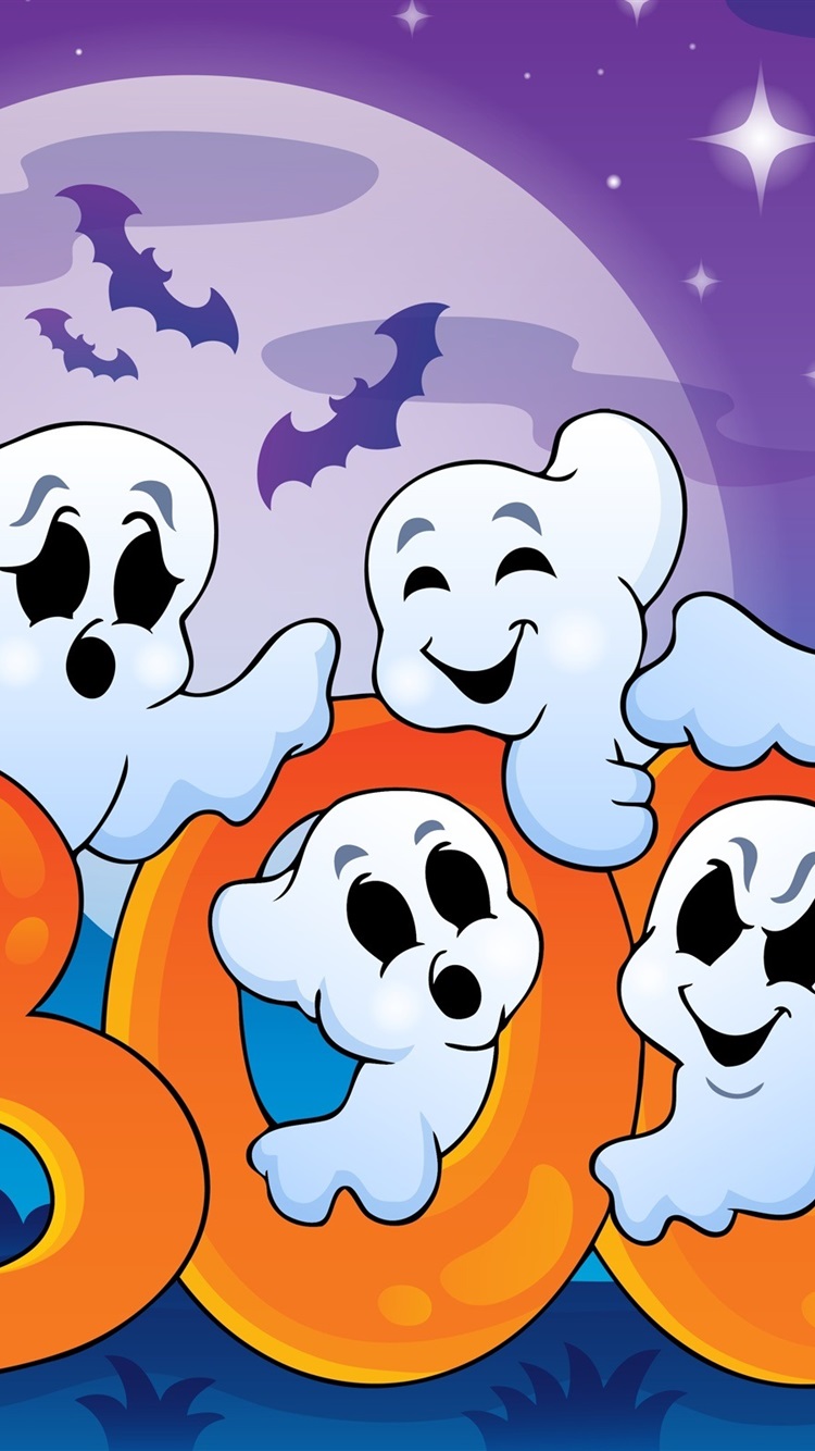 Iphone Wallpaper Halloween, Funny Ghosts, Creepy House, - Cute Happy Halloween Quotes - HD Wallpaper 