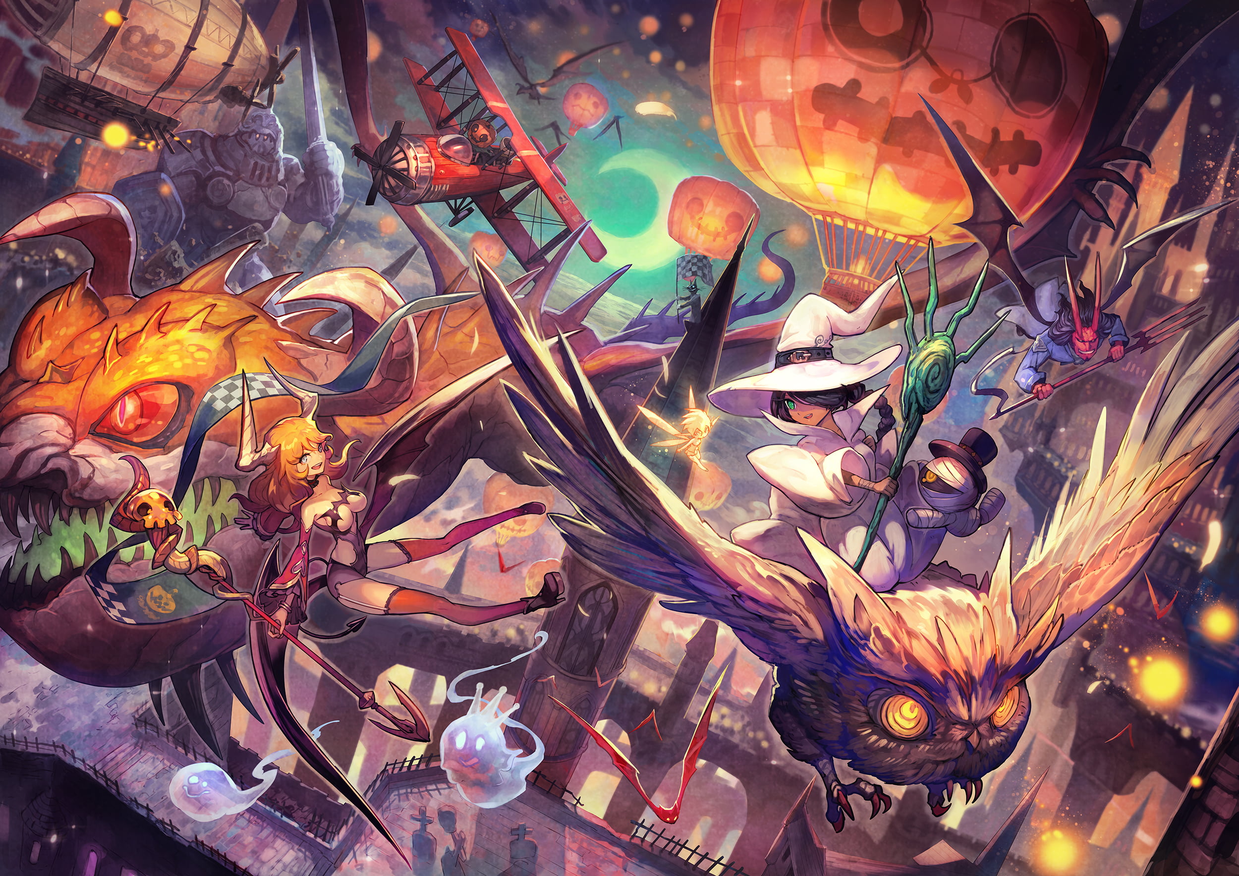 Halloween Wallpaper Anime - 2500x1768 Wallpaper - teahub.io