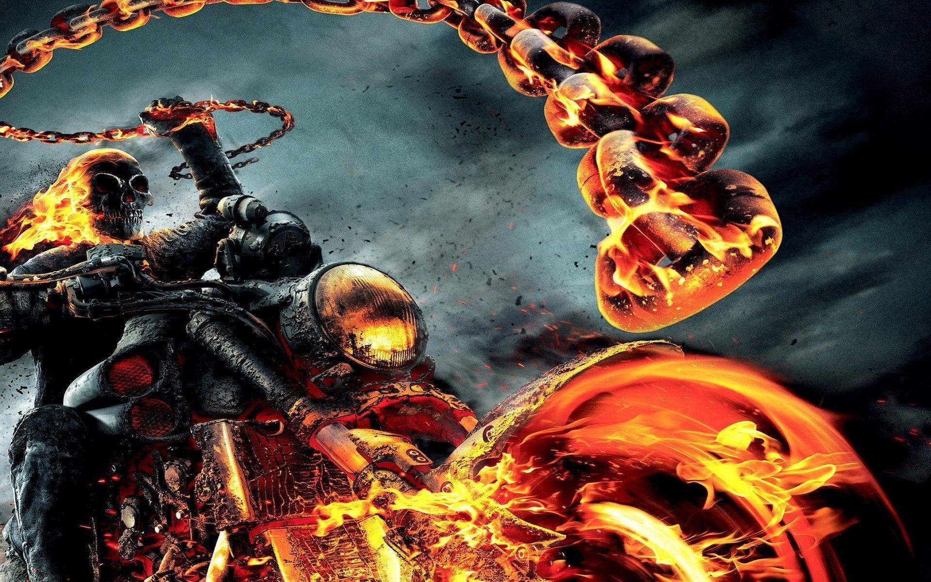 Wallpapers For > Real Ghost Wallpapers For Desktop - Ghost Rider Spirit Of Vengeance - HD Wallpaper 