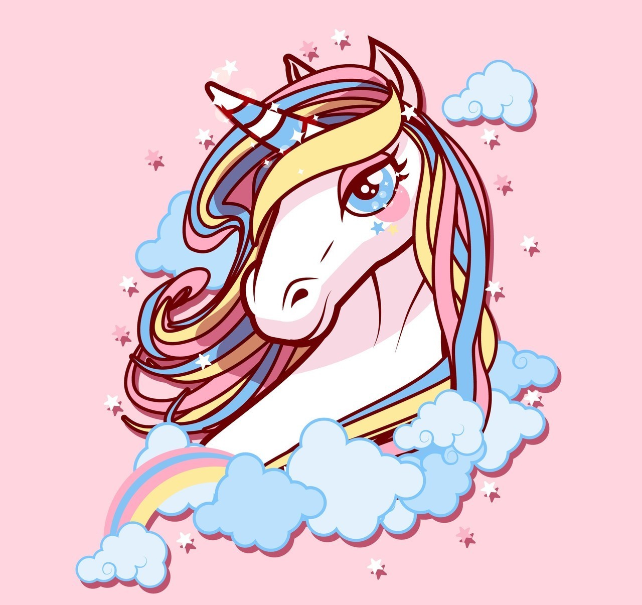 Background, Unicorn, And Raynbow Image - Happy Birthday 5 Unicorn - HD Wallpaper 