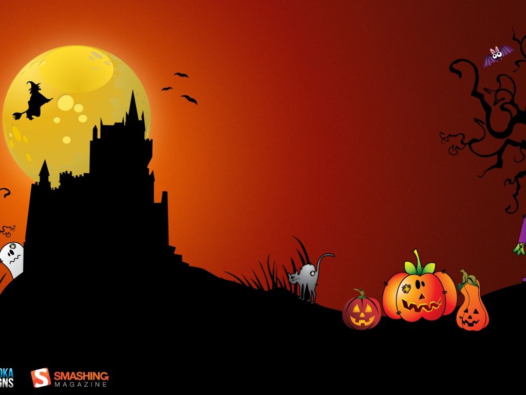 October Halloween Background High Res - HD Wallpaper 