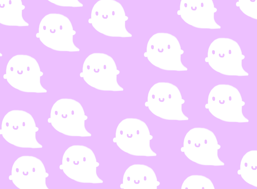 Cute Ghost Background - HD Wallpaper 