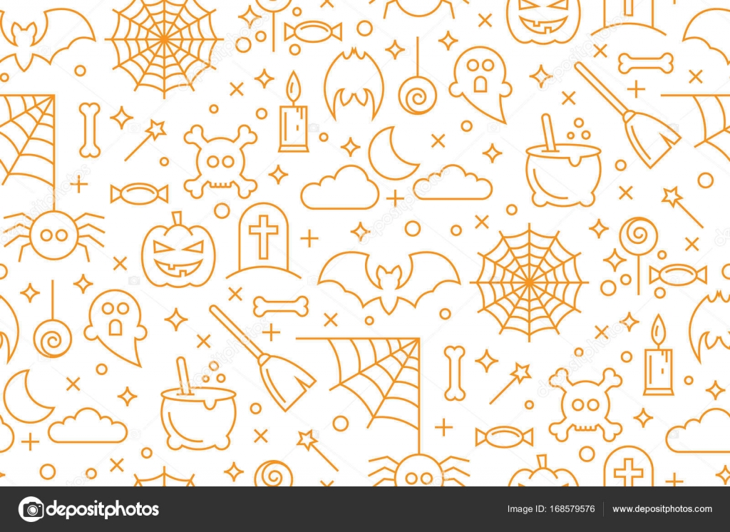 Halloween Wallpaper Pattern - HD Wallpaper 