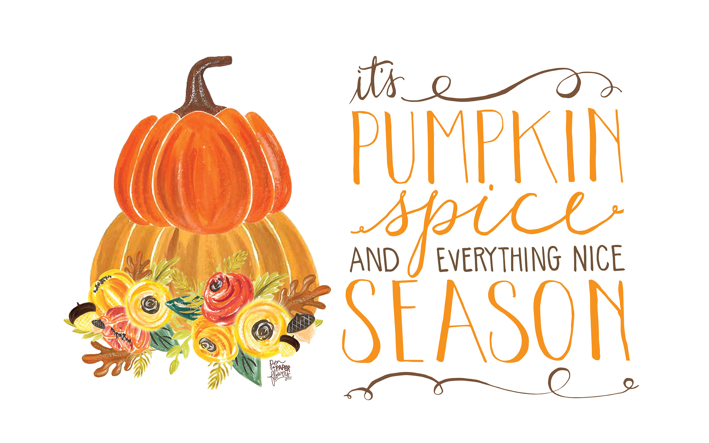 Fall Pumpkin Desktop Backgrounds Wallpaper - Pumpkin Spice Wallpaper Desktop - HD Wallpaper 