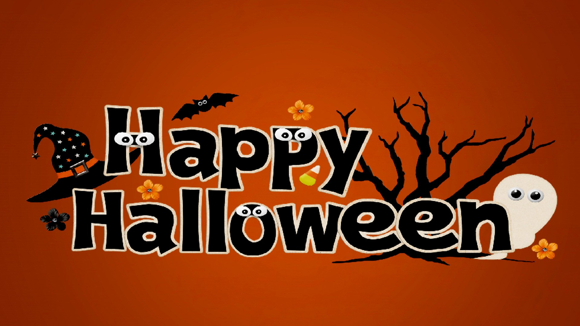 Happy Halloween Hd Background Wallpaper - Illustration - HD Wallpaper 