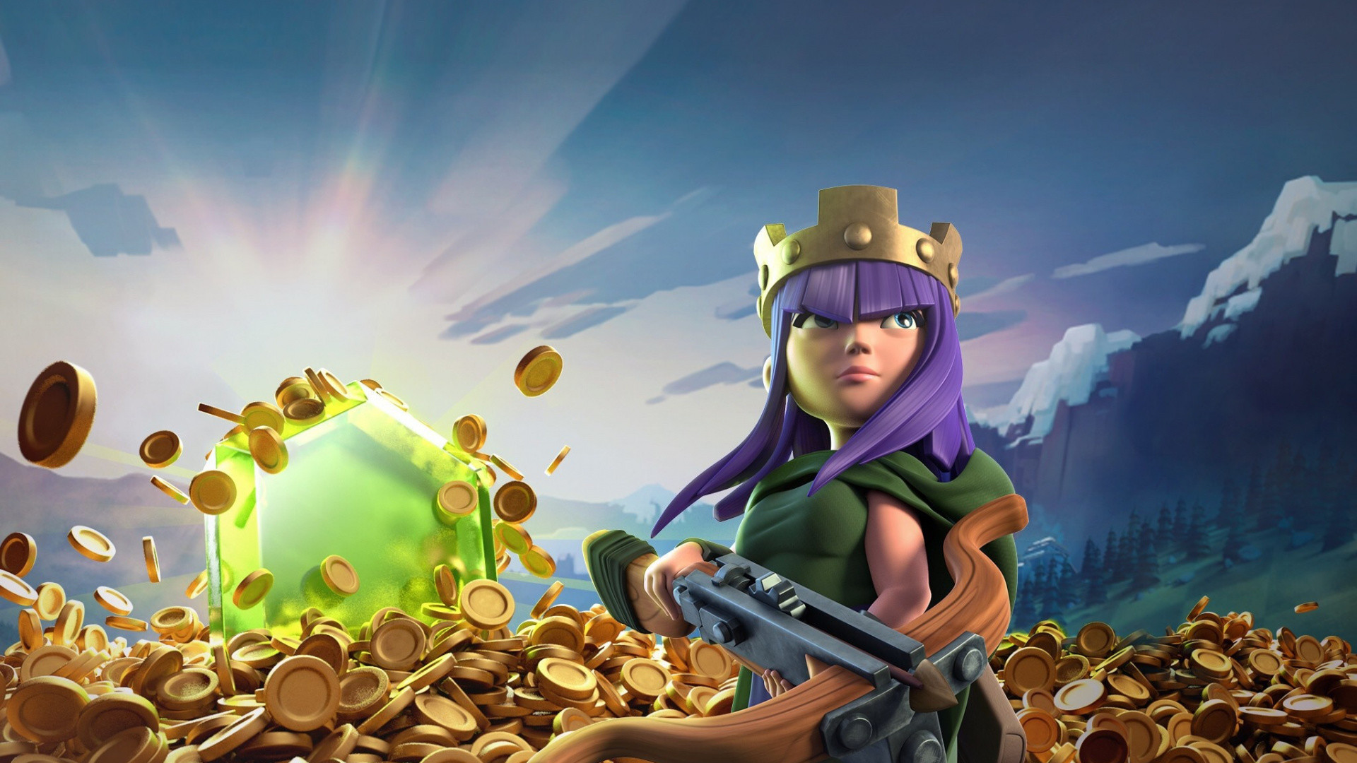 Game, Sky, Video Games, Supercell, Video Gaming Clan - Clash Of Clan Hd - HD Wallpaper 