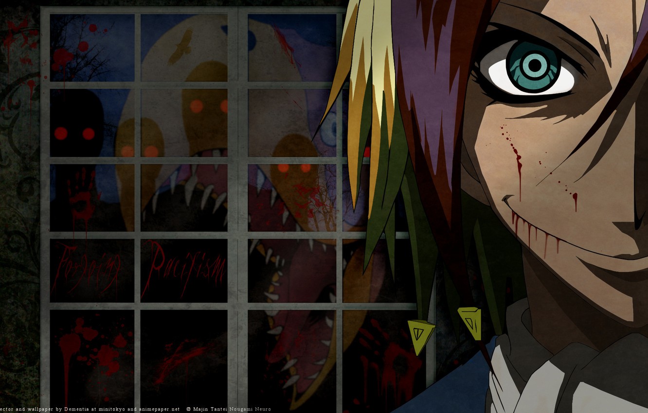 Photo Wallpaper Anime, Horror, Demons, Neiro Feet - Majin Tantei Nougami  Neuro - 1332x850 Wallpaper 