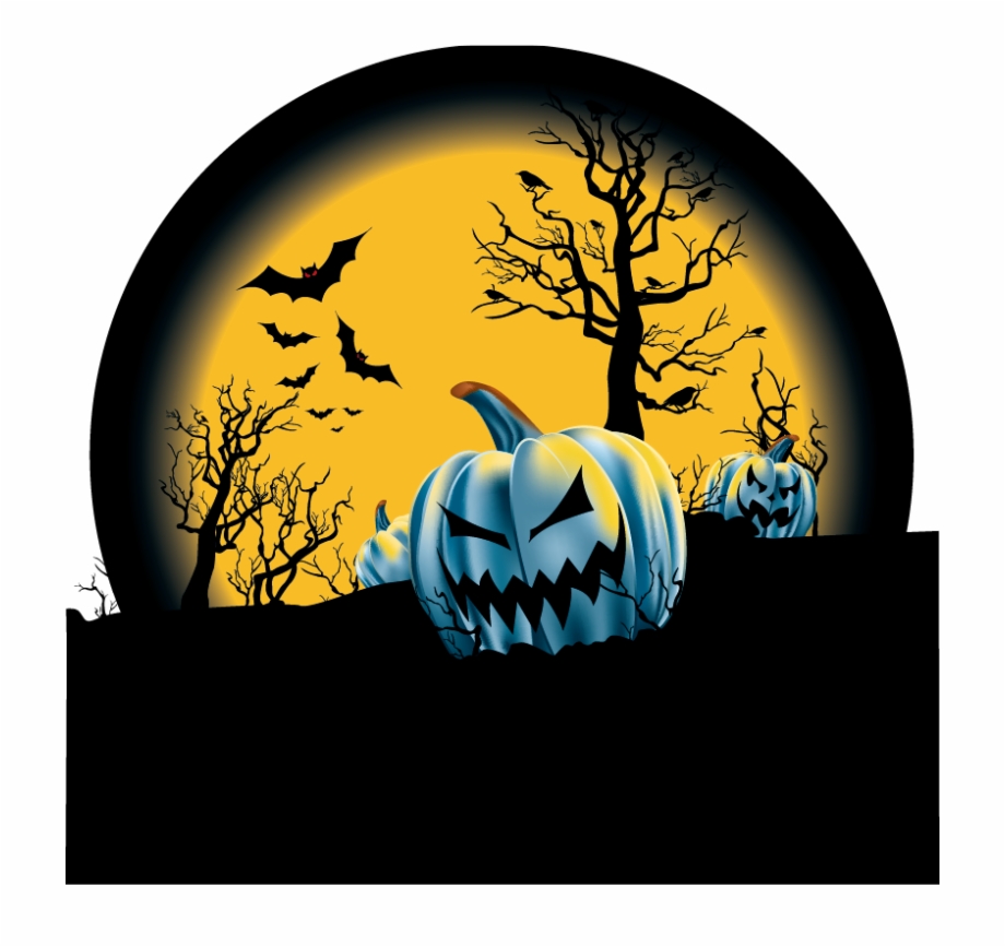 Spooky Halloween Wallpaper Bonne Nuit Halloween Gif - Halloween Background Pumpkin And Bats - HD Wallpaper 