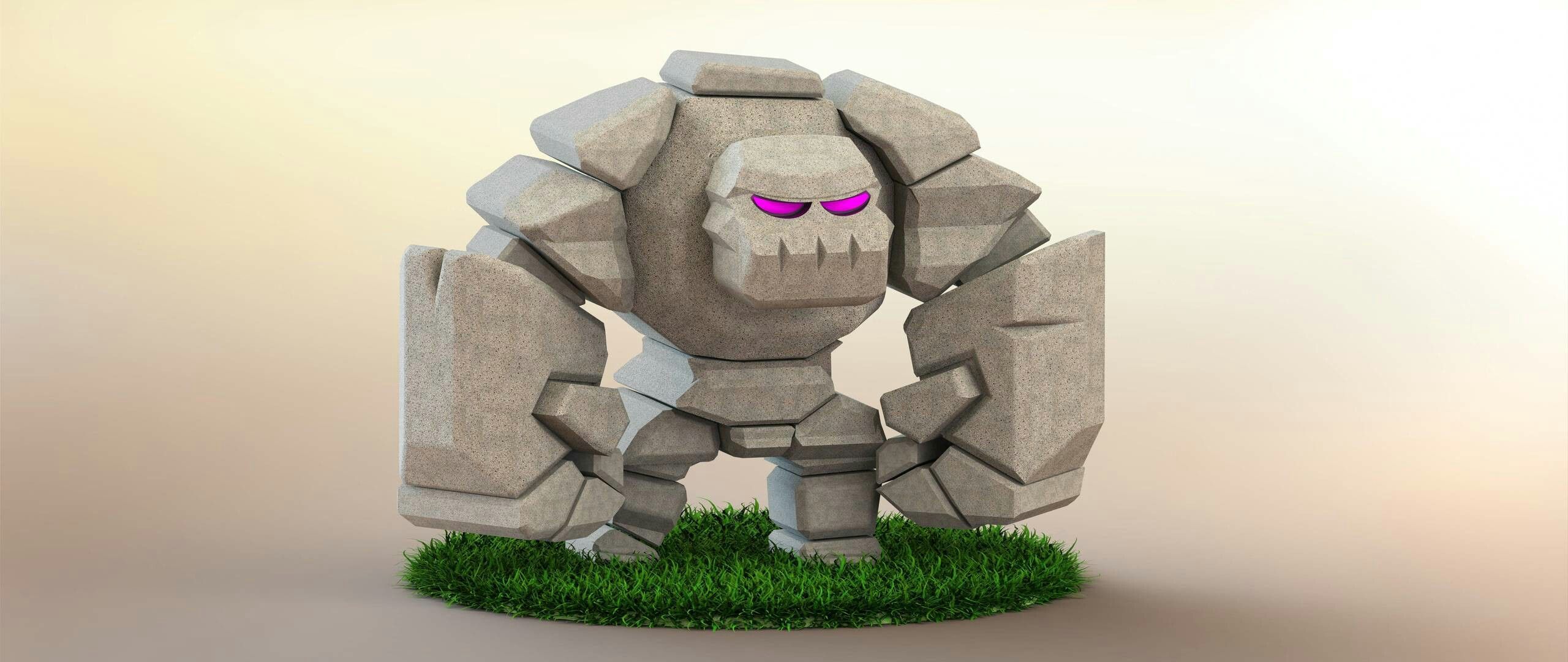 Model Golem Clash Of Clans 3d - HD Wallpaper 