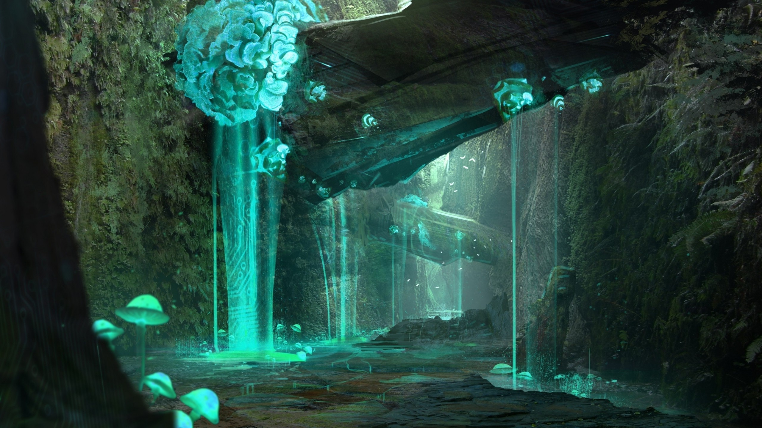 Frozen Swamp Fantasy Art - HD Wallpaper 