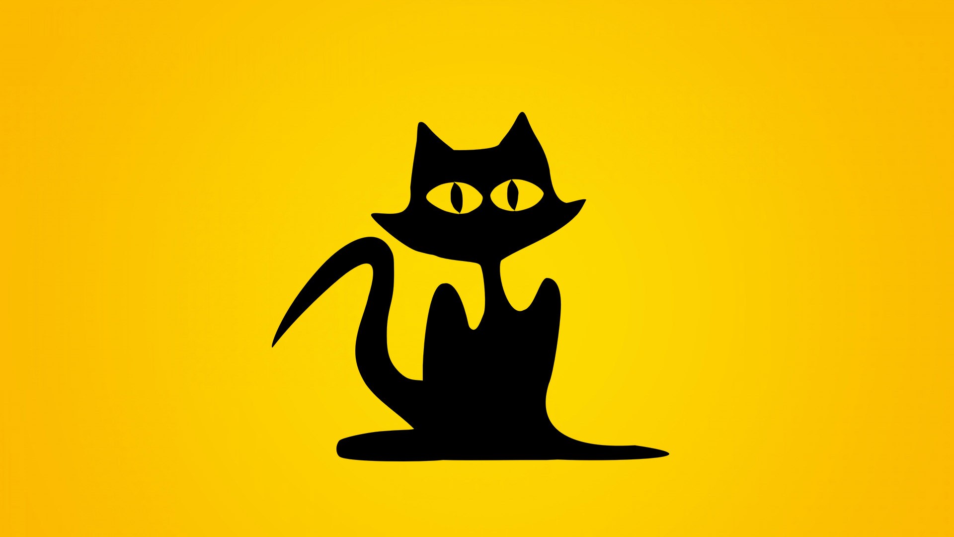 Halloween Black Cat Hd Background Wallpapers - Cat Clip Art - HD Wallpaper 