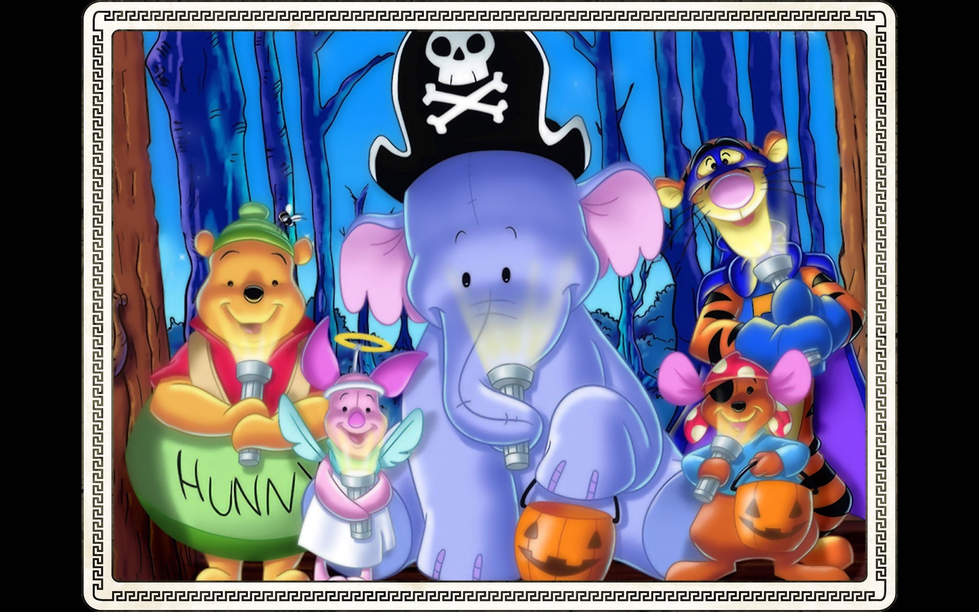 Winnie Pooh Halloween Film - HD Wallpaper 
