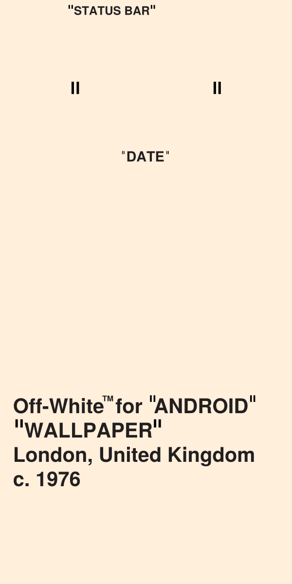 Off White Wallpaper Android - HD Wallpaper 