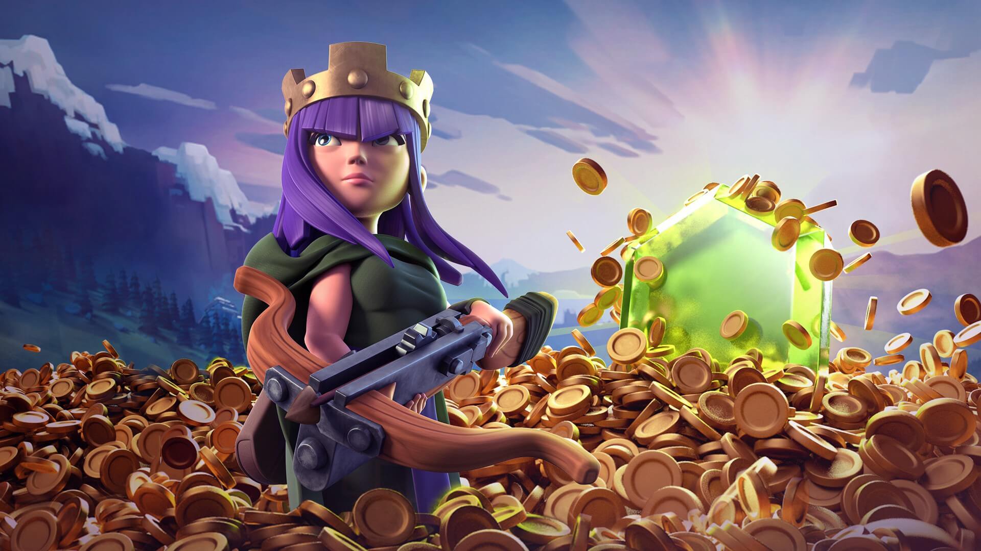 Clash Of Clans Archer Coin Wallpaper - Клеш Оф Кленс Обои - HD Wallpaper 