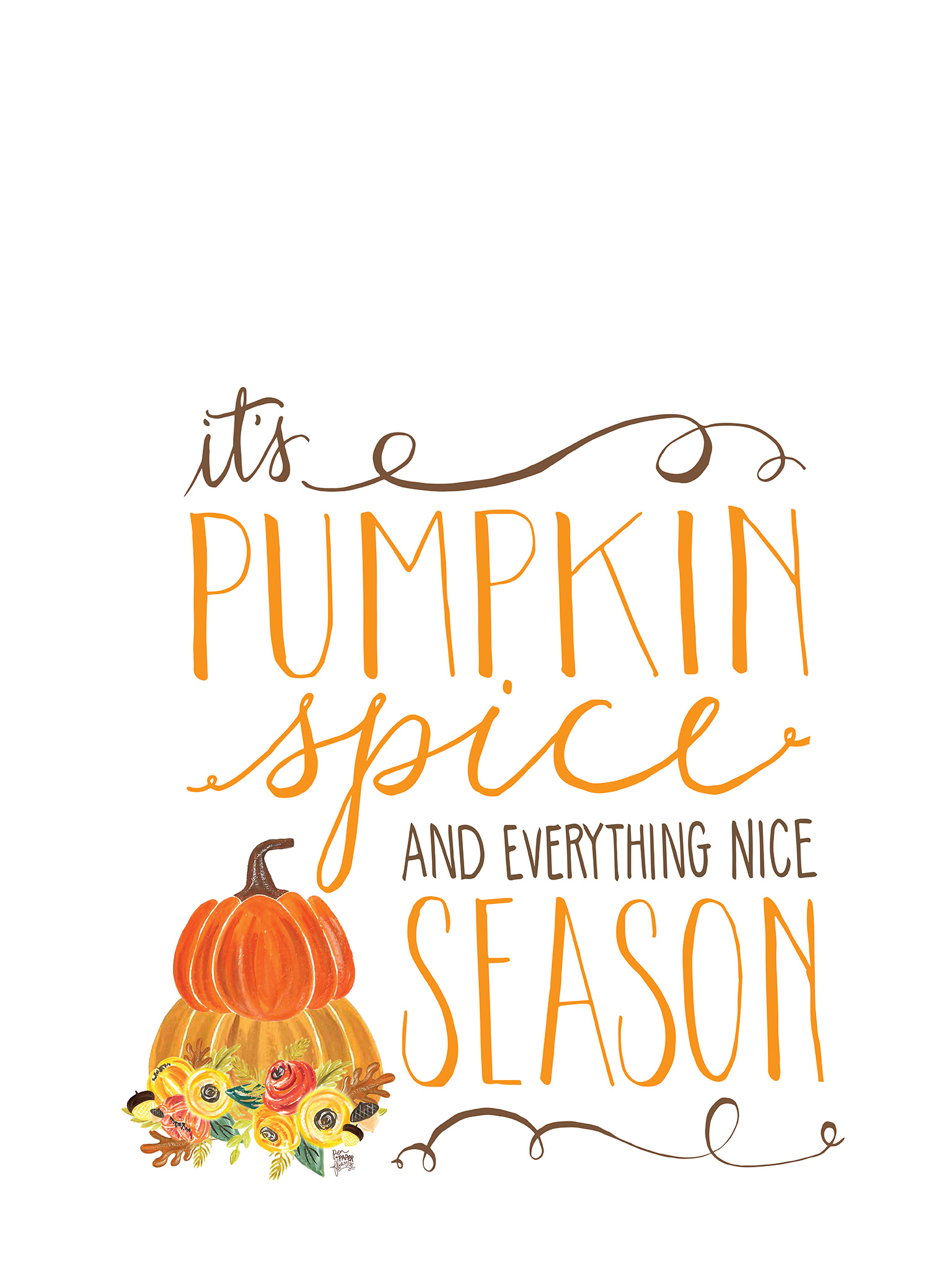 Pumpkin Spice Wallpaper Iphone - HD Wallpaper 