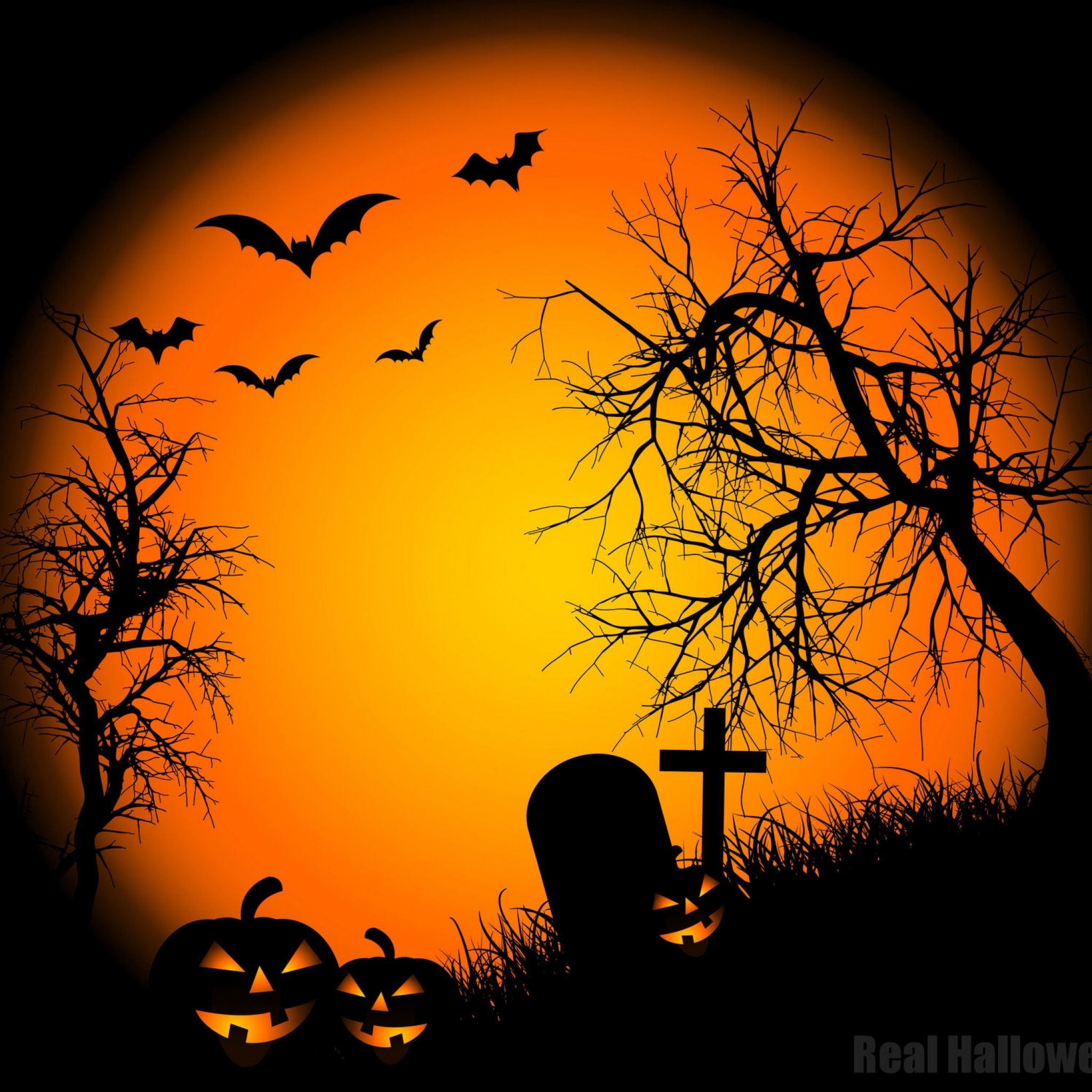 Halloween Ipad Wallpaper For Ipad 2 3 4 
 Data Src - Halloween Night Wallpaper Hd - HD Wallpaper 