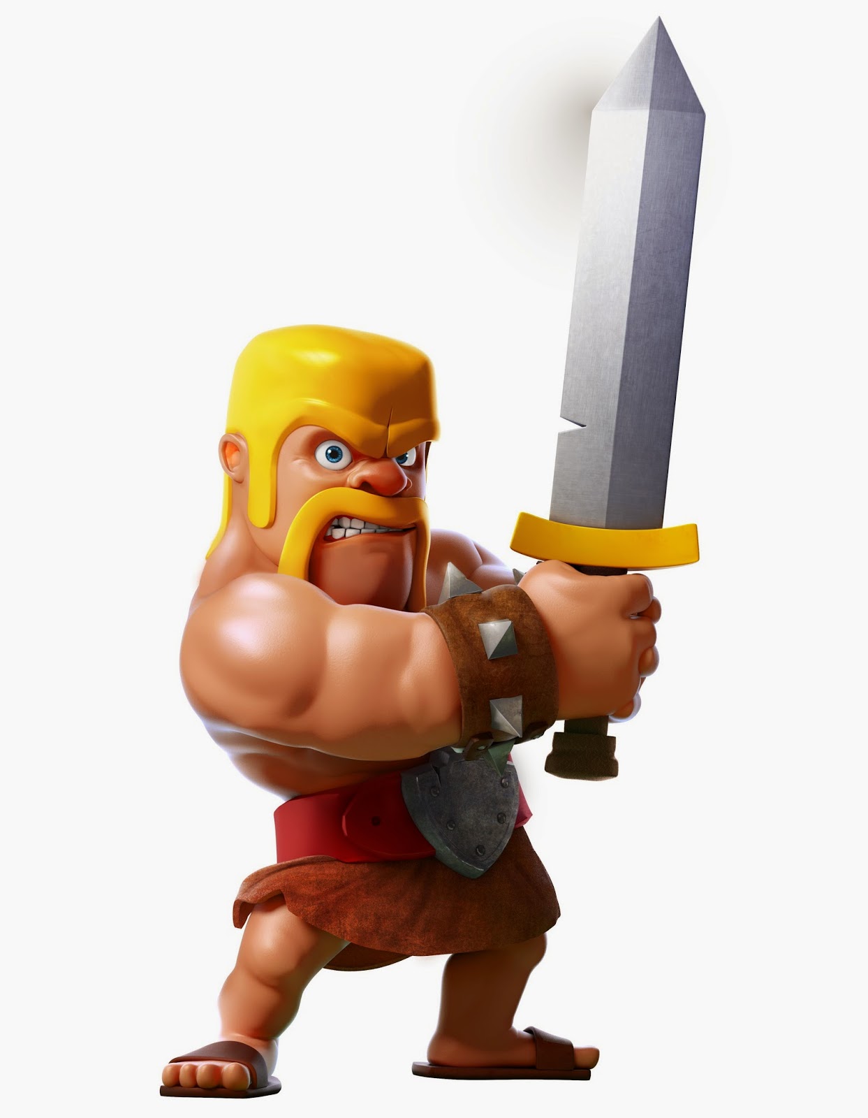 Clash Of Clans Barbarian Wallpaper Wide Hd - Barbarian Clash Of Clans Happy - HD Wallpaper 