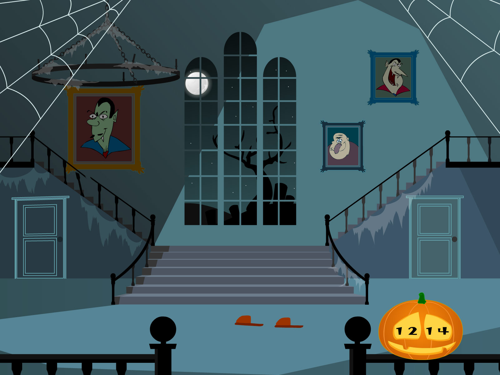 Halloween Clock Screensaver - Inside Haunted Mansion Clipart - HD Wallpaper 