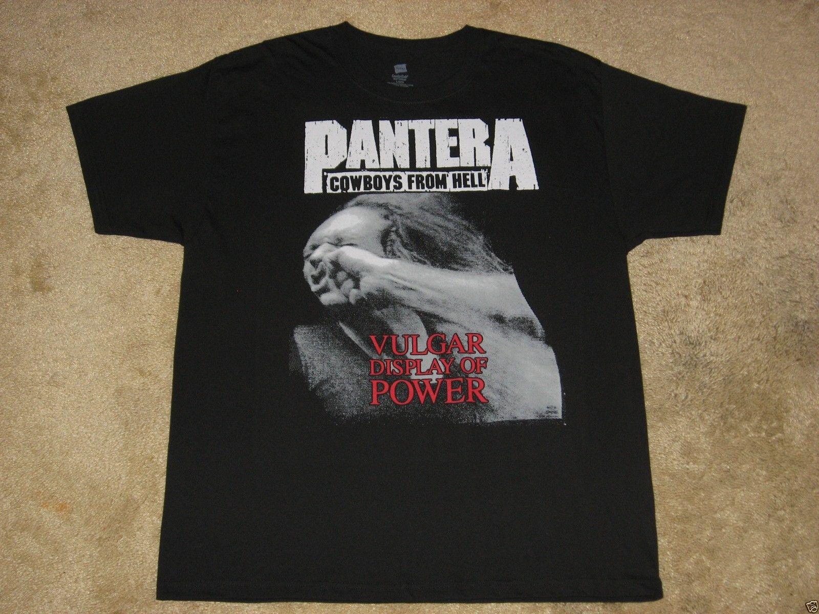 Xl L 2xl Black T-shirt Pantera Cowboys From Hell M - Pantera - HD Wallpaper 