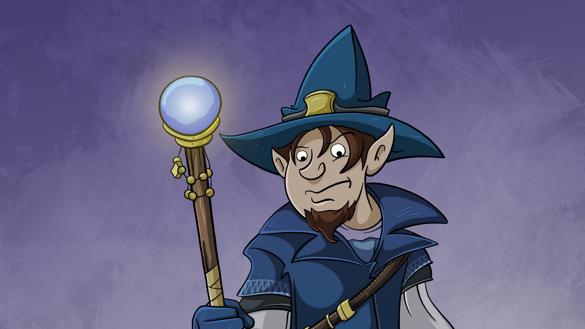 Wallpaper Magician, Wizard, Art, Staff, Hat - Brian Patterson Rpg Art - HD Wallpaper 