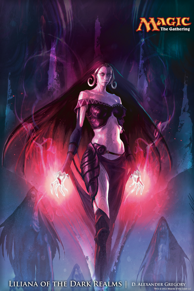 Liliana Of The Dark Realms Art - HD Wallpaper 