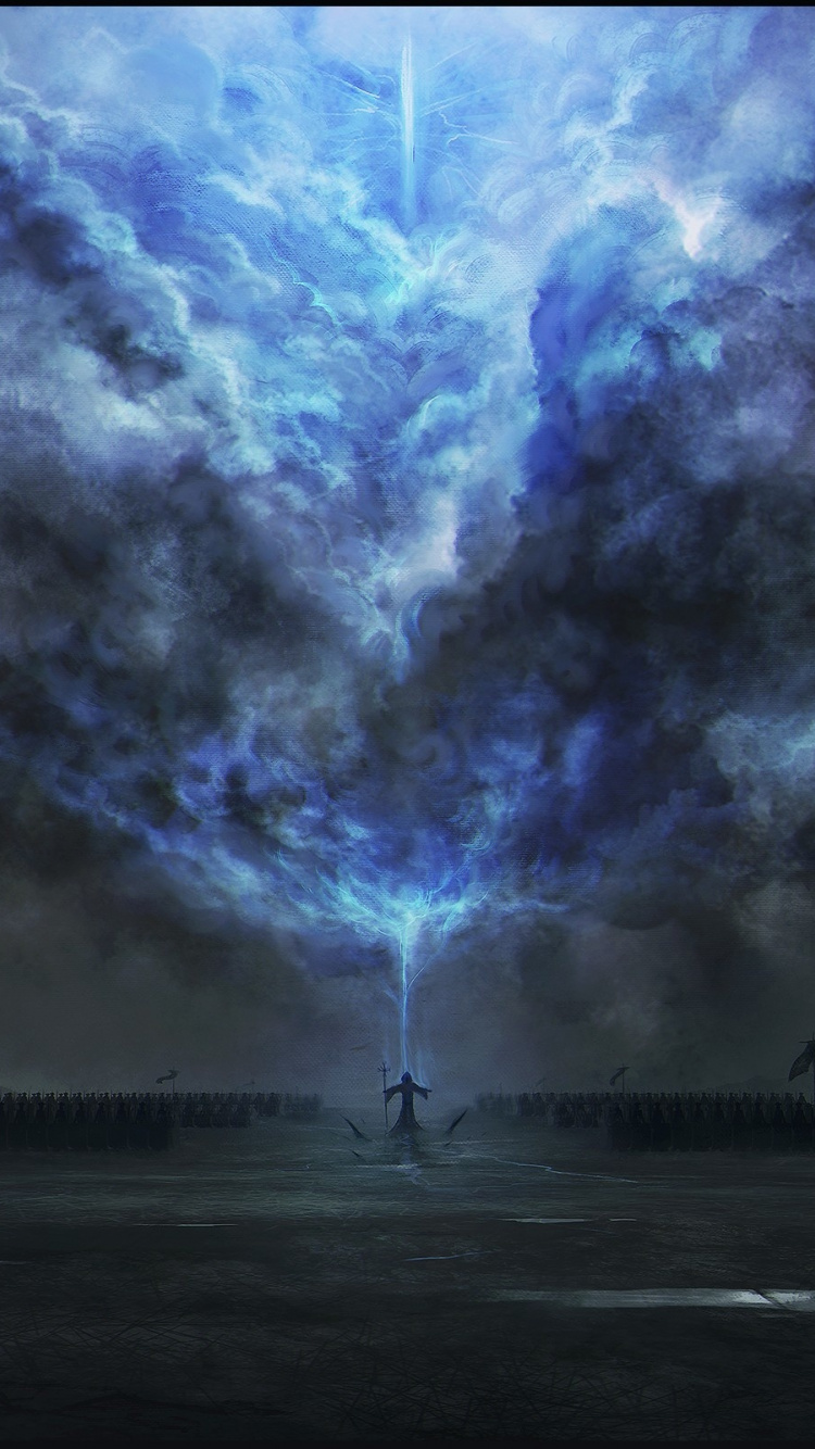 Dark Tower, Magic, Fantasy, Clouds, Art, Wallpaper - Grey Clouds Background 1080p - HD Wallpaper 