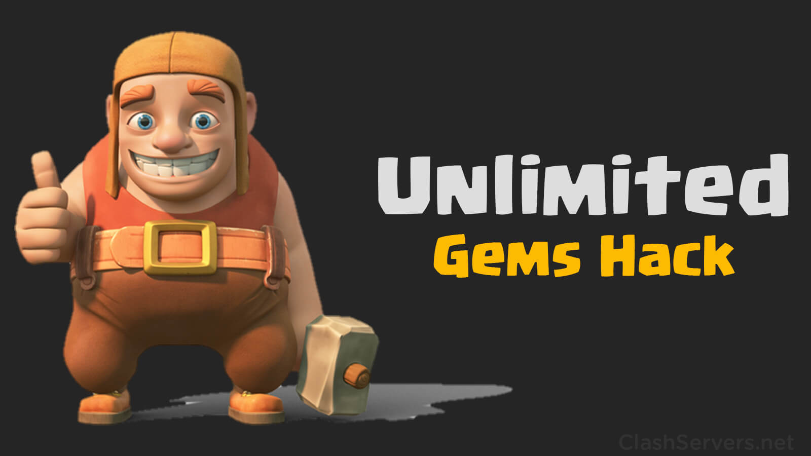 Clash Of Clans Hack Get Unlimited Gems In Coc [working] - Cartoon - HD Wallpaper 