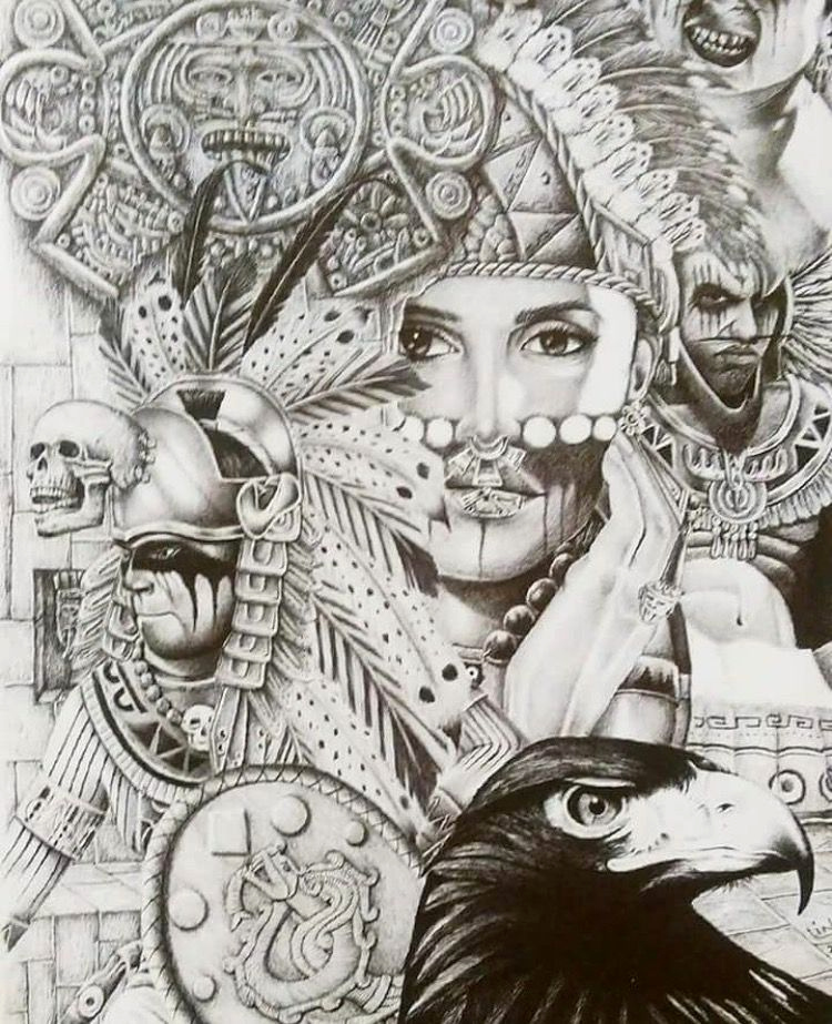Aztec Art Tattoo Drawings 750x923 Wallpaper teahub.io
