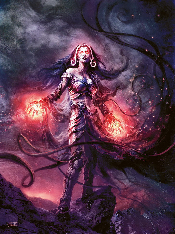 The Gathering, Liliana Vess, Hd Wallpaper - Liliana Vess Mtg Art - HD Wallpaper 