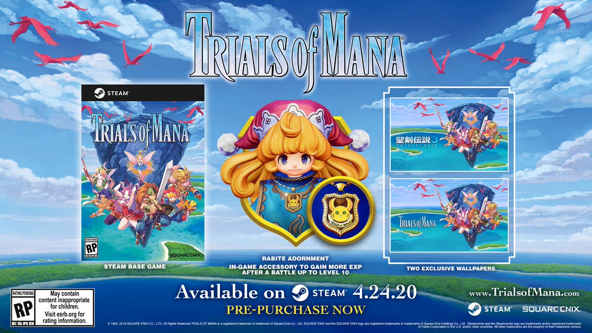 Trials Of Mana Switch - HD Wallpaper 