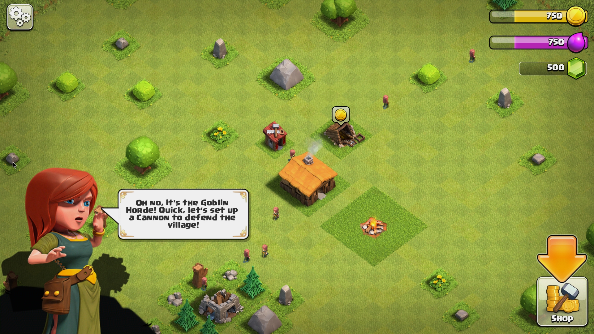 Clash Of Clans First Town Hall - HD Wallpaper 