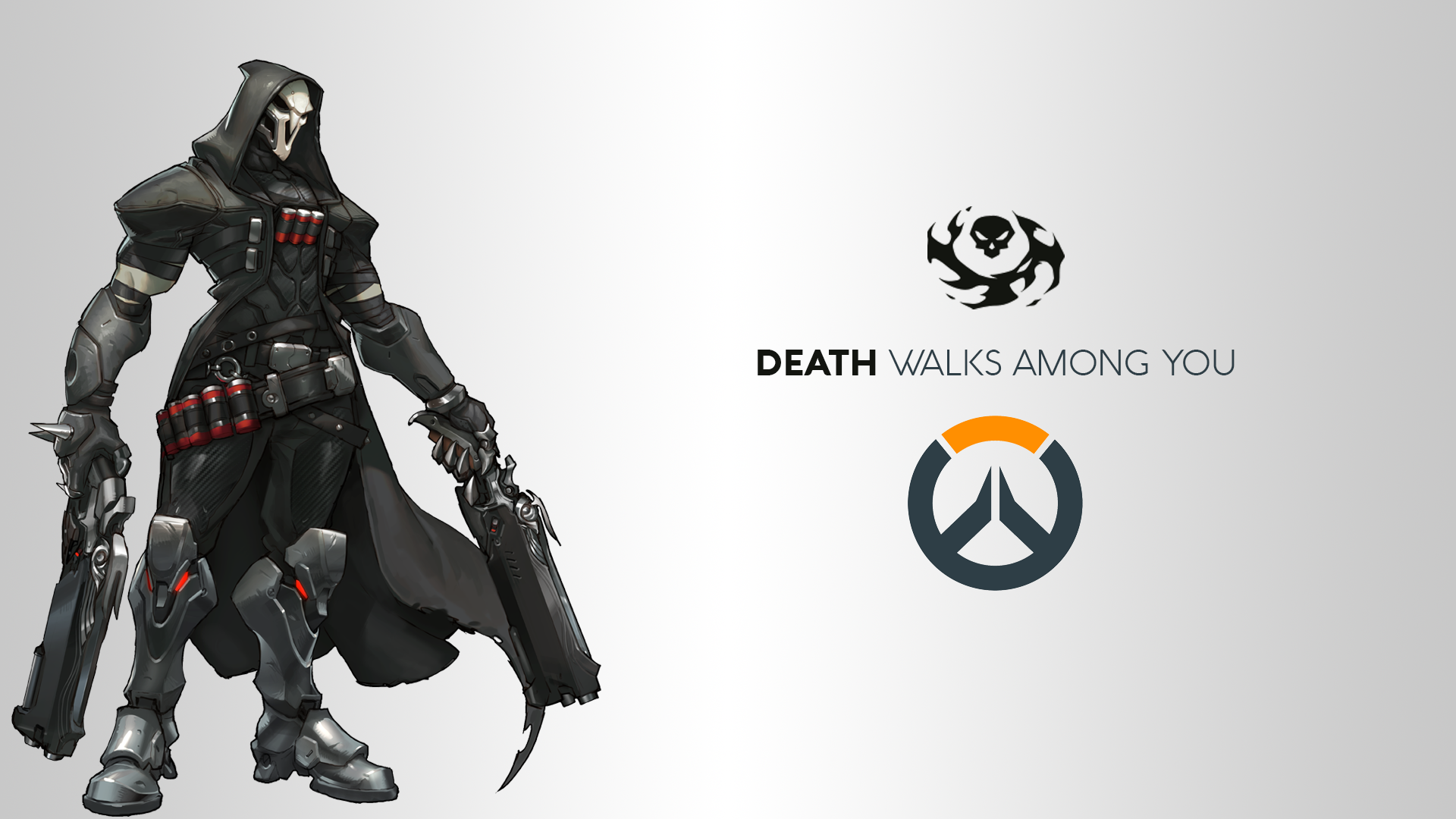Genji Reaper Overwatch - HD Wallpaper 