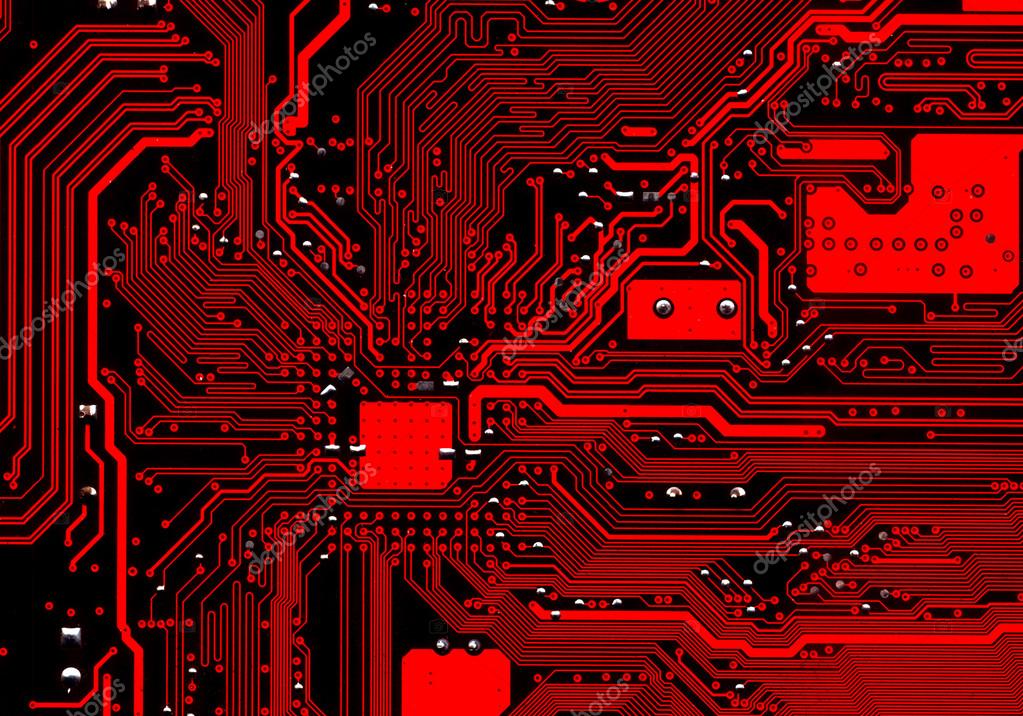 Red Circuit Board - HD Wallpaper 