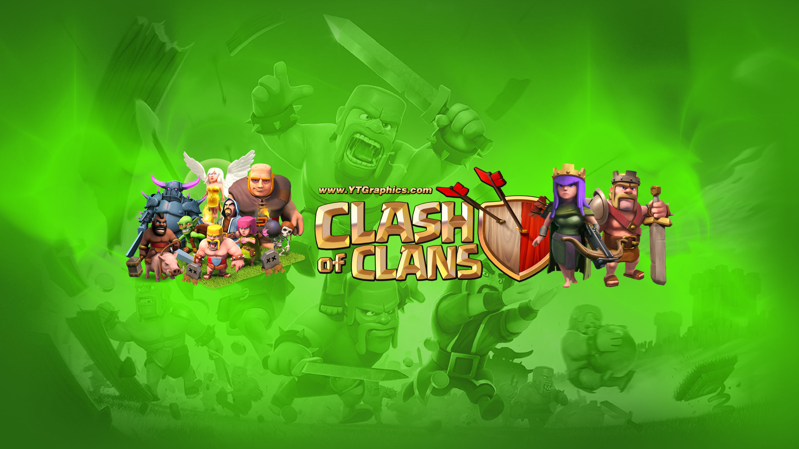 Clash Of Clans Youtube Banner - HD Wallpaper 
