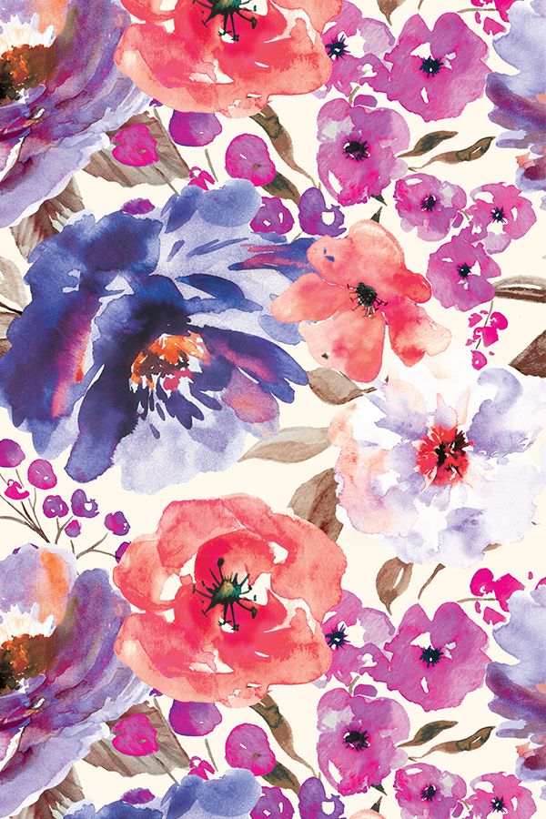 Pretty Watercolor Flower Backgrounds - HD Wallpaper 