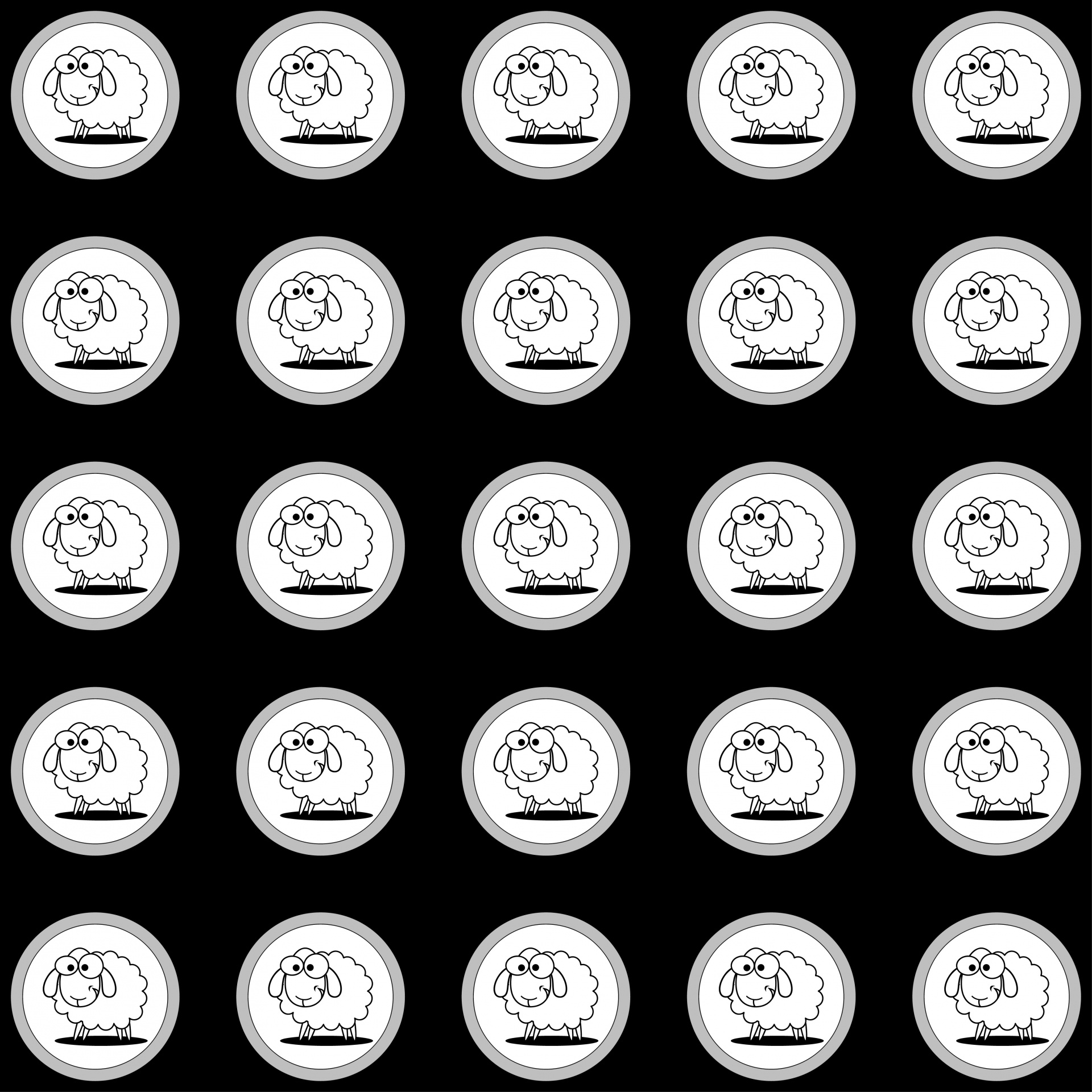 Sheep Cartoon Funny Free Photo - Circle - HD Wallpaper 